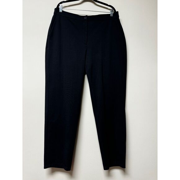 EILEEN FISHER Cotton Blend Ponte High-Waisted Slim Fit Pant, Ankle Length, Sz XL - Picture 8 of 16